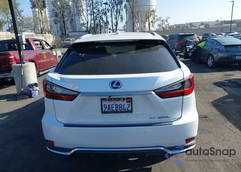 2022 Lexus Rx 450H из США, поврежденный, VIN 2T2HGMDA6NC080633